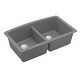 preview thumbnail 11 of 58, Karran Undermount Quartz 32 in. 50/50 Double Bowl Kitchen Sink Kit