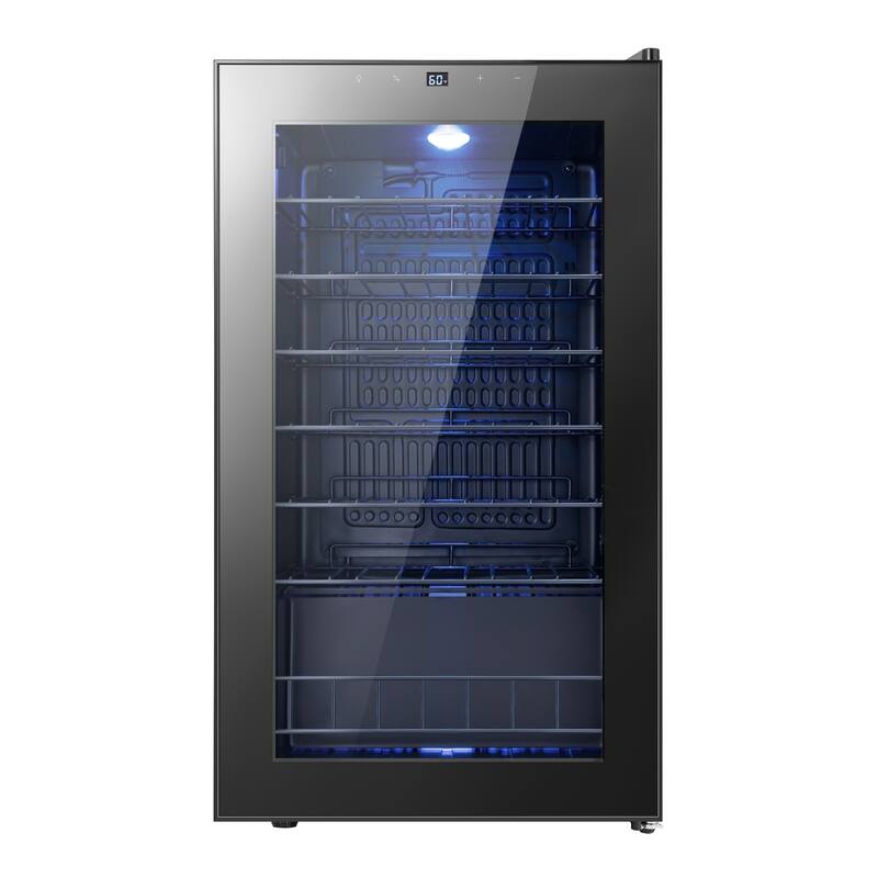 Yeego 34 Bottle Wine/Beverage Refrigerator, 3.36 Cu.Ft, Freestanding