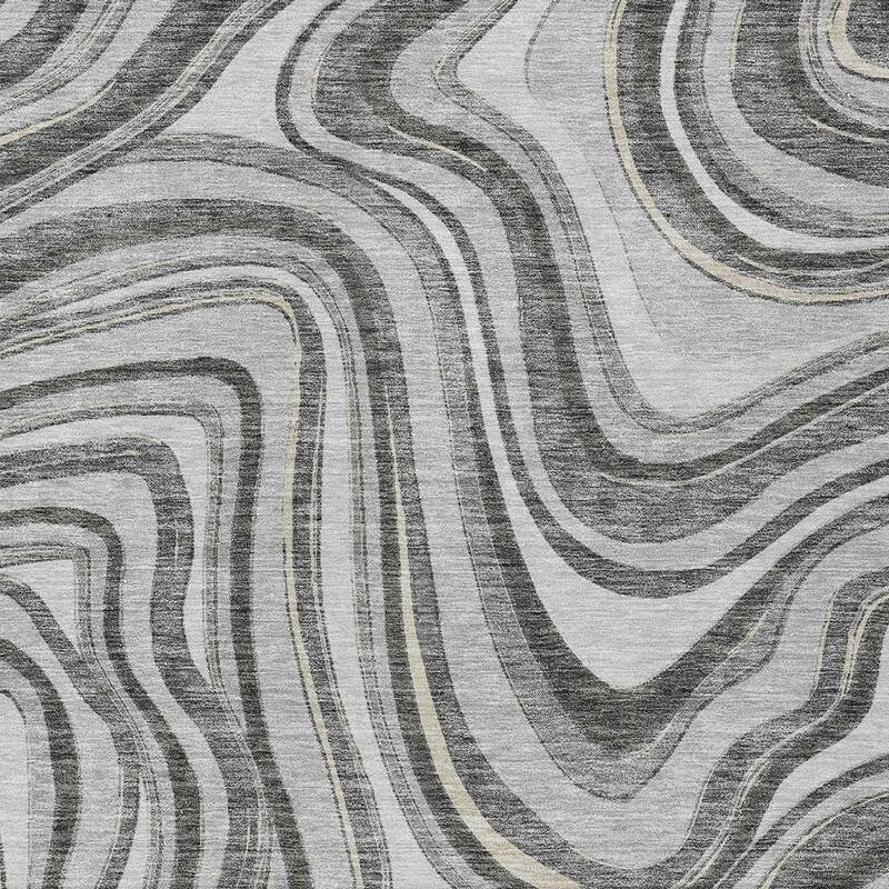 HomeRoots Abstract Transitional Rectangle Outdoor Rug