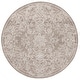 preview thumbnail 5 of 11, SAFAVIEH Handmade Ebony Rehana Modern Wool Rug 6' Round - Ivory/Dark Grey - Round
