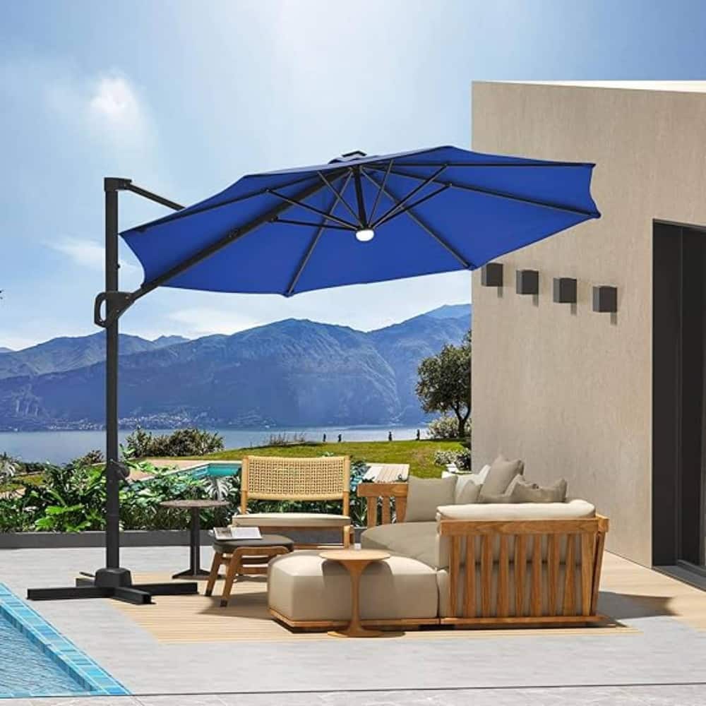 10FT Outdoor Patio Cantilever Umbrella for Garden Pool Deck BackYard