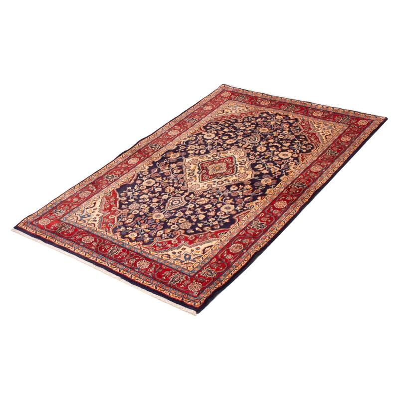 Anatolian Vintage Navy Rug 4'3" x 6'10" - 4'3 x 6'10