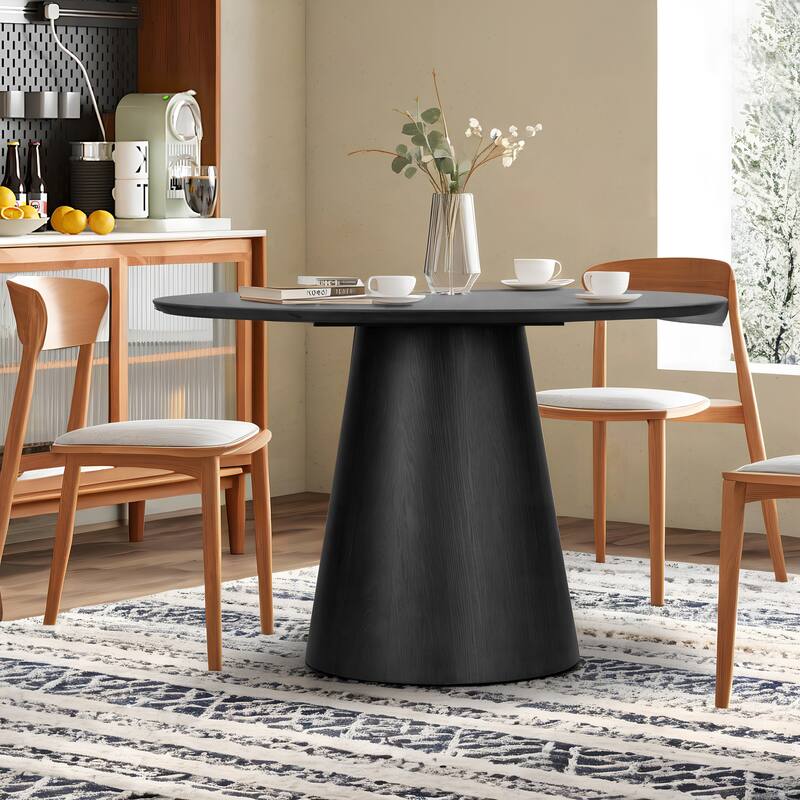 Blake Black Round Wood Dining Table