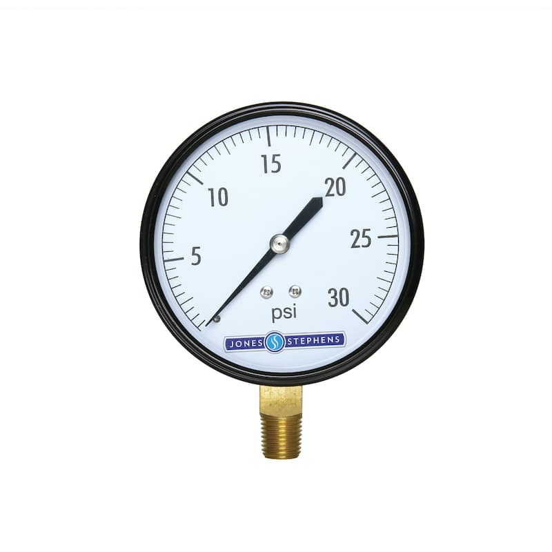 Jones Stephens G62030 3-1/2" 30 PSI Pressure Gauge - Natural