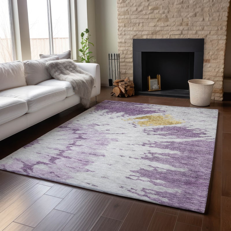 Premium Washable Super Soft Modern Spiral Mayfield Rug