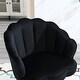 preview thumbnail 16 of 34, Mid Century Velvet 360° Swivel Sofa Chair w/Wide Upholstered Round Armchairs, Swivel Barrel Club Chair for Living Room, Bedroom