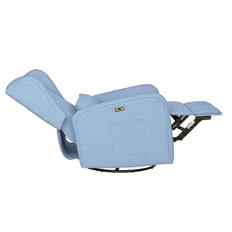 Madison Park Candace Power Recliner 3-in-1 with Swivel, Glider, USB Ports