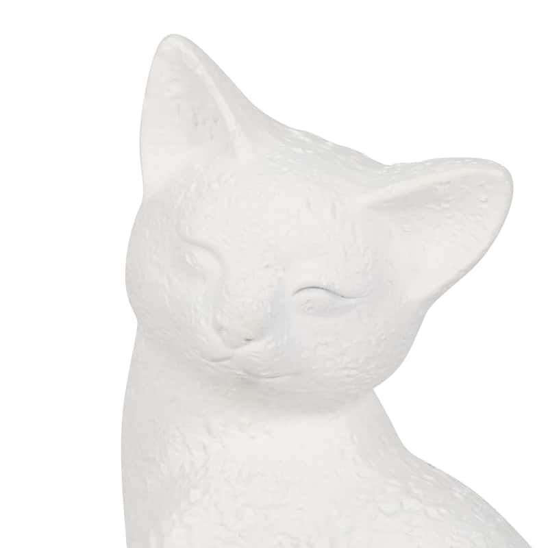 Sagebrook Home Kitty Figurines, White, Perfect for Decor