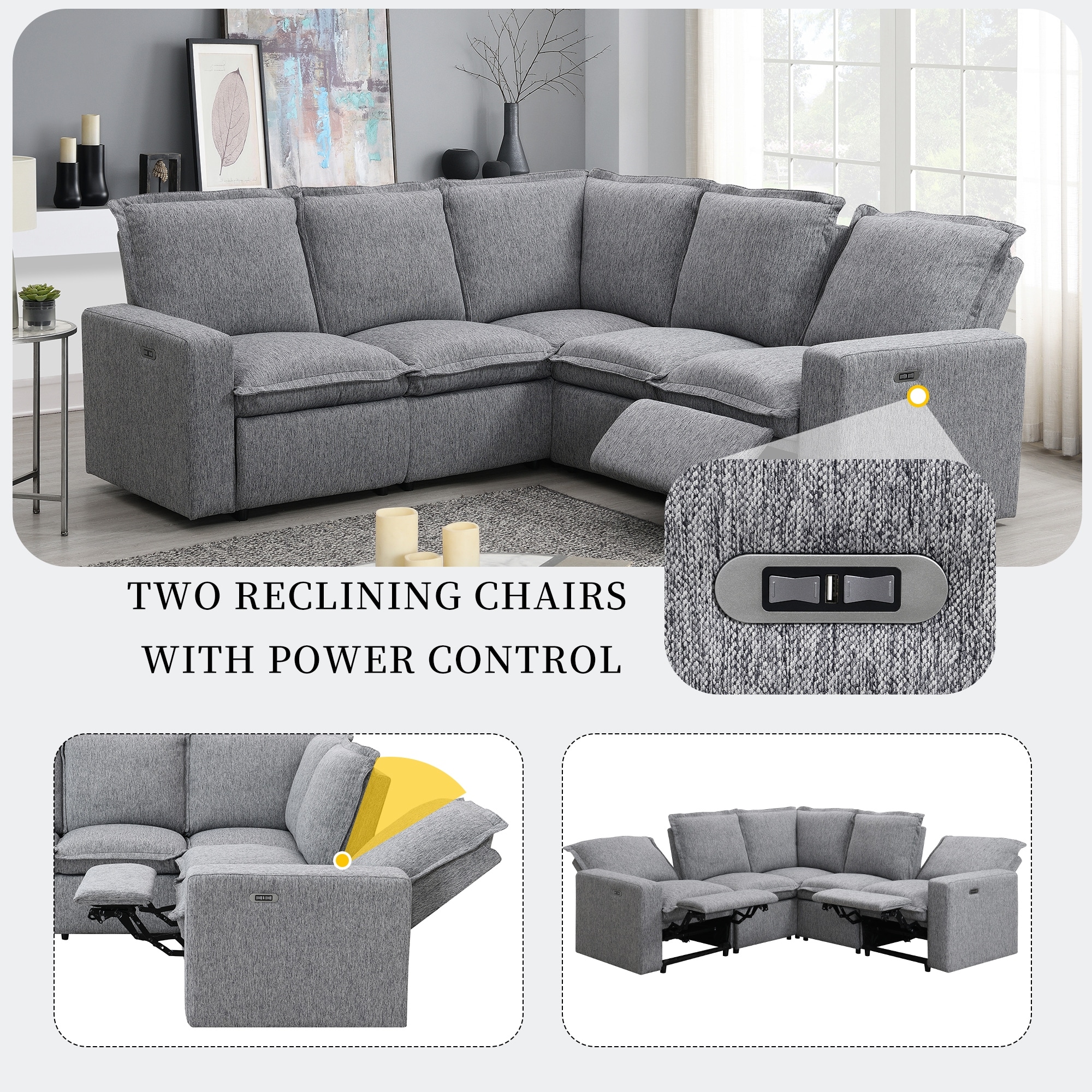 Grey Pet Friendly Sectional Sofas Bed Bath Beyond
