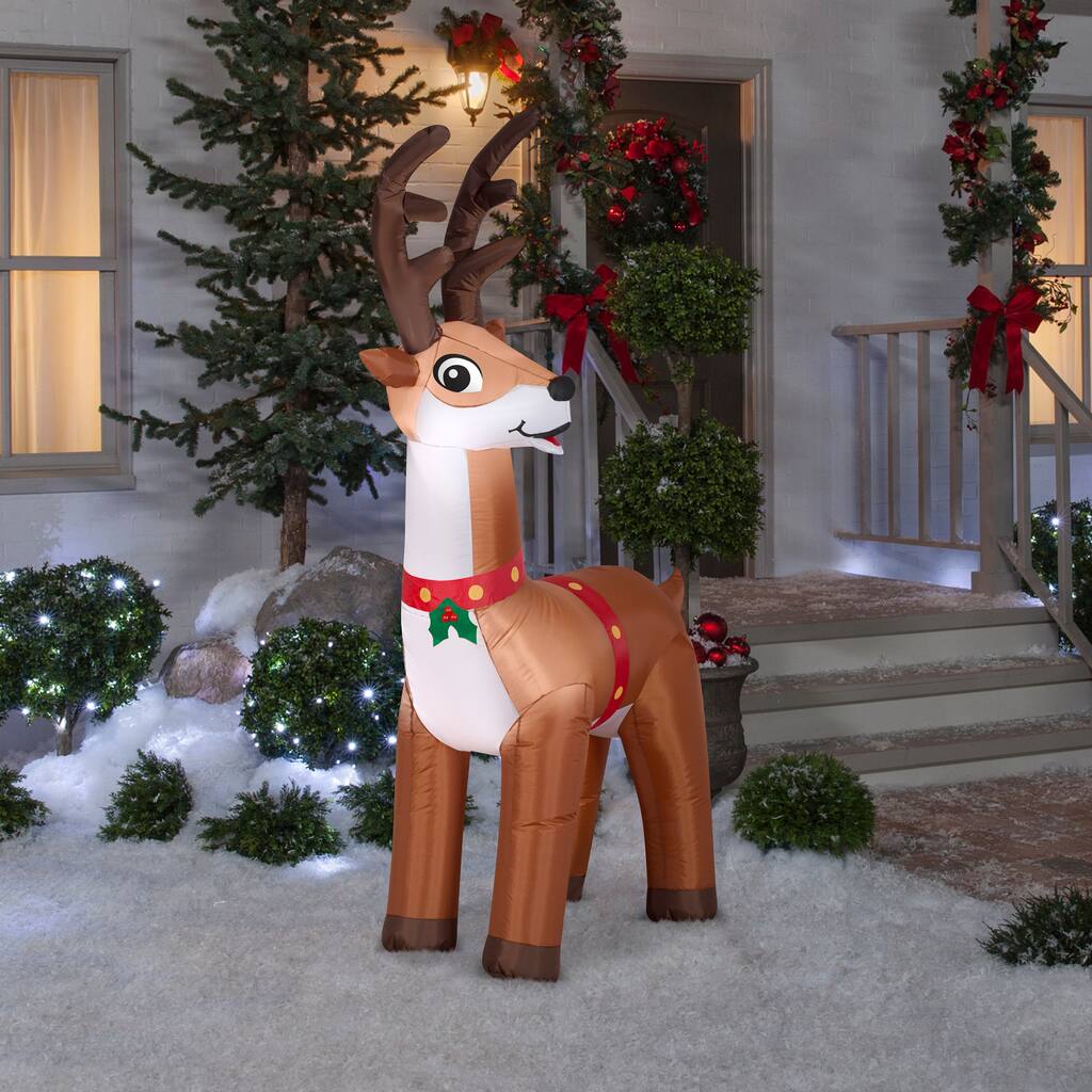 Gemmy Christmas Inflatable Reindeer, 6 ft Tall