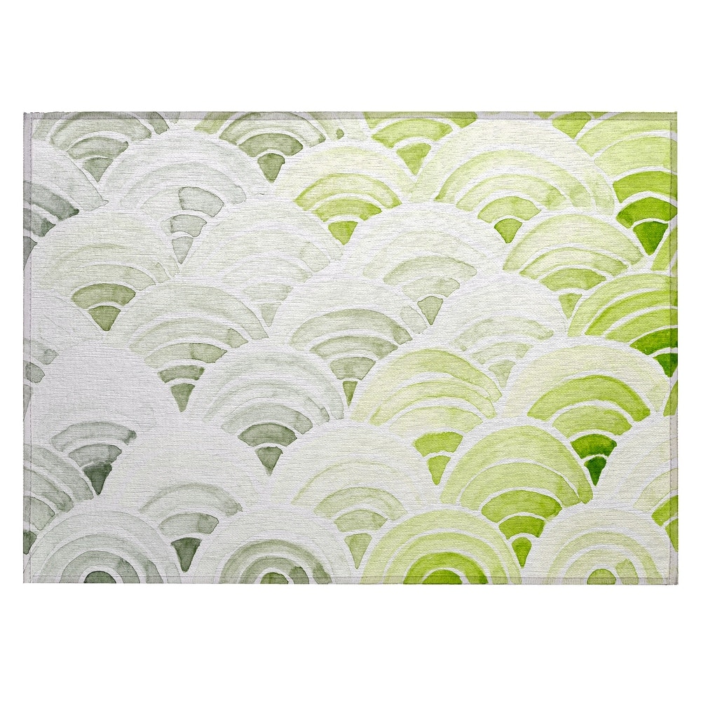 Indoor/ Outdoor Surfside Wave Washable Rug New