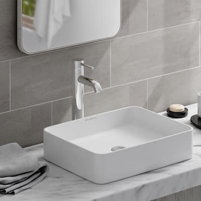 Concorde 19" Rectangle Ceramic Vessel Sink