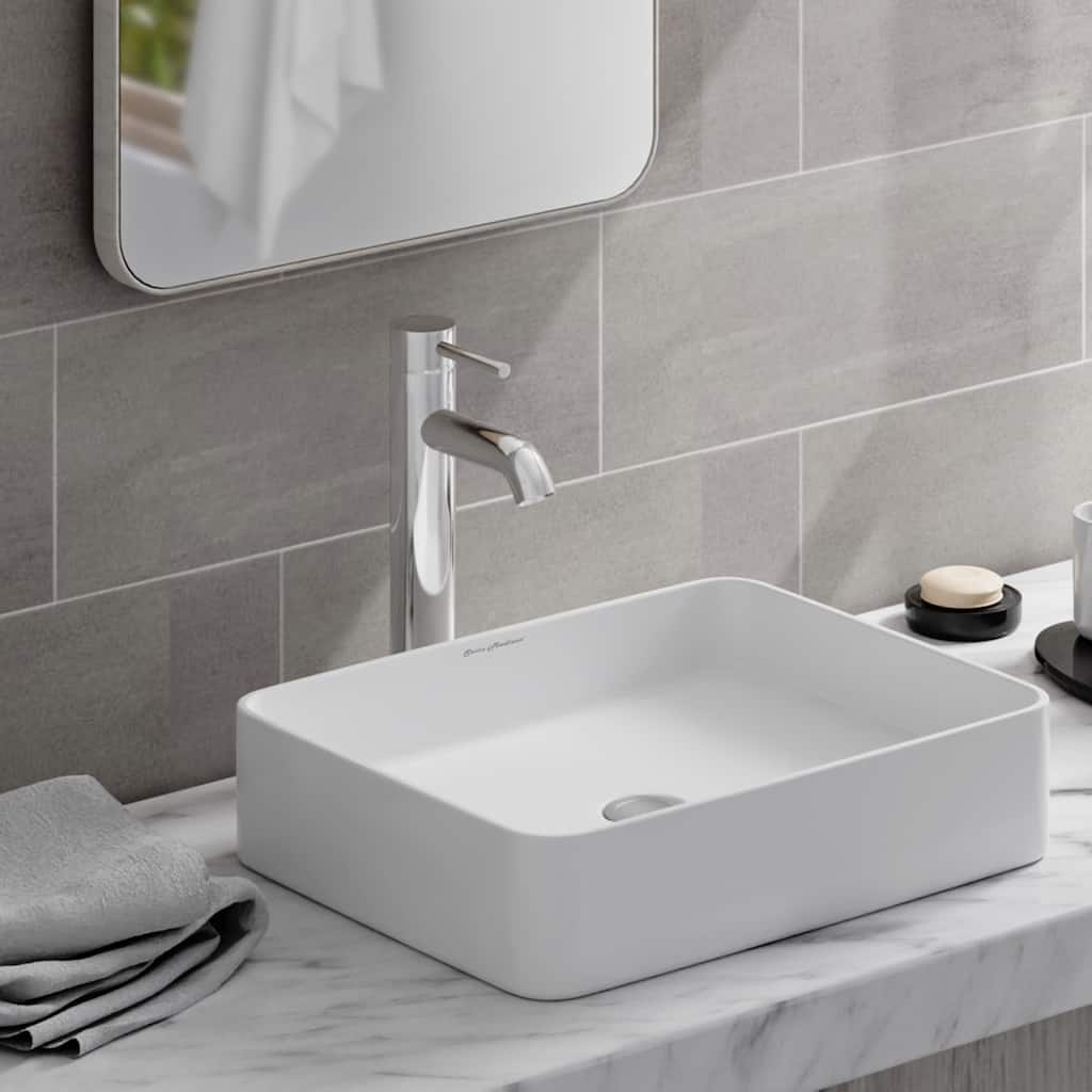 Concorde 19" Rectangle Ceramic Vessel Sink
