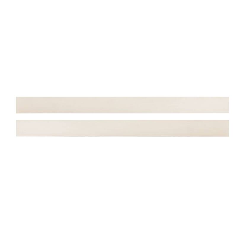 Westfield 76" Wide Traditional Full Size Bed Rails, Brushed White Finish