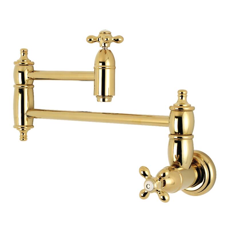 Kingston Brass Restoration Wall Mount Pot Filler Kitchen Faucet