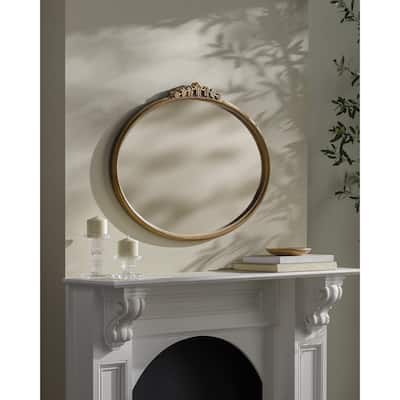 Livabliss Arrendale Traditional Oval Accent Mirror