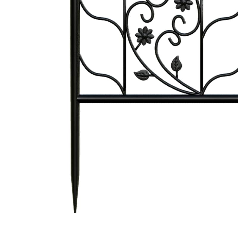 2 Pack Metal Garden Trellis for Outdoor Patio Climbing Plants - 19.7x76.8 inch