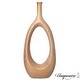 preview thumbnail 1 of 6, Uniquewise Fiberglass Floor Vases Modern Bohemian Ornamental Oval Design with Open Center for Entryway Living Room Small