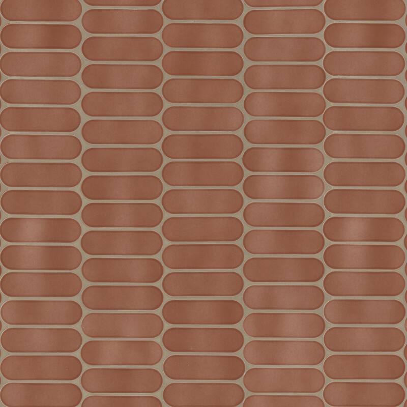 Ackland AKM-G-12X12ELG-CA 12" x 12" Glass Geometric Floor and Wall