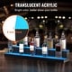 preview thumbnail 9 of 29, LED Lighted Liquor Bottle Display, Commercial Illuminated Home Bar Shelf, Whiskey Rack Stand, Acrylic Drink Shelves