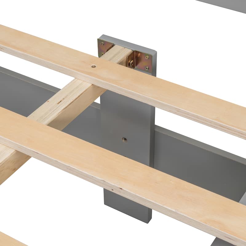 Bed with Under bed Storage Drawers and Bed End Storage Case