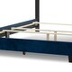preview thumbnail 2 of 1, Asali Navy Blue Nailhead Tufted Velvet Bed