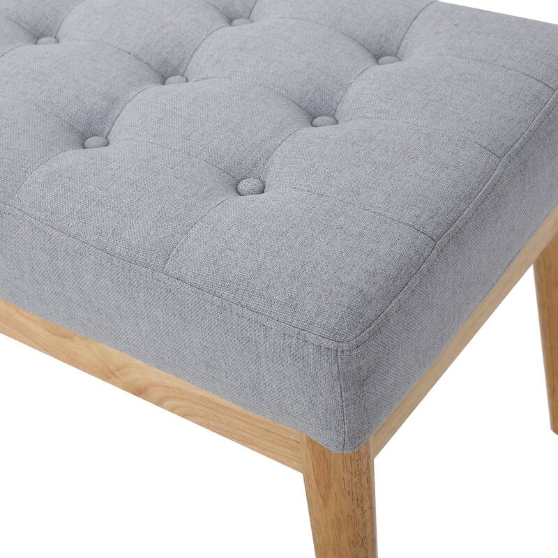 Farmhouse Storage Narrow Hallway Bench with Wood Legs