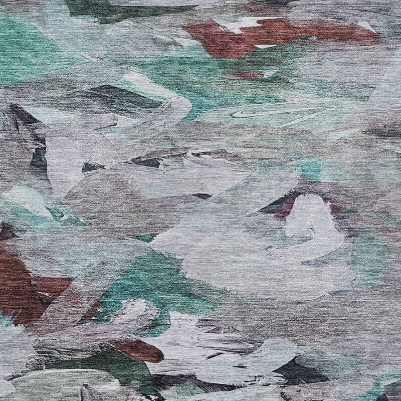 HomeRoots Abstract Transitional Rectangle Outdoor Rug