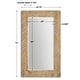 preview thumbnail 2 of 0, Uttermost Demetria Oversized 44" x 74" Rustic Chevron Wood Frame Full - Light Wood with Gray Glaze