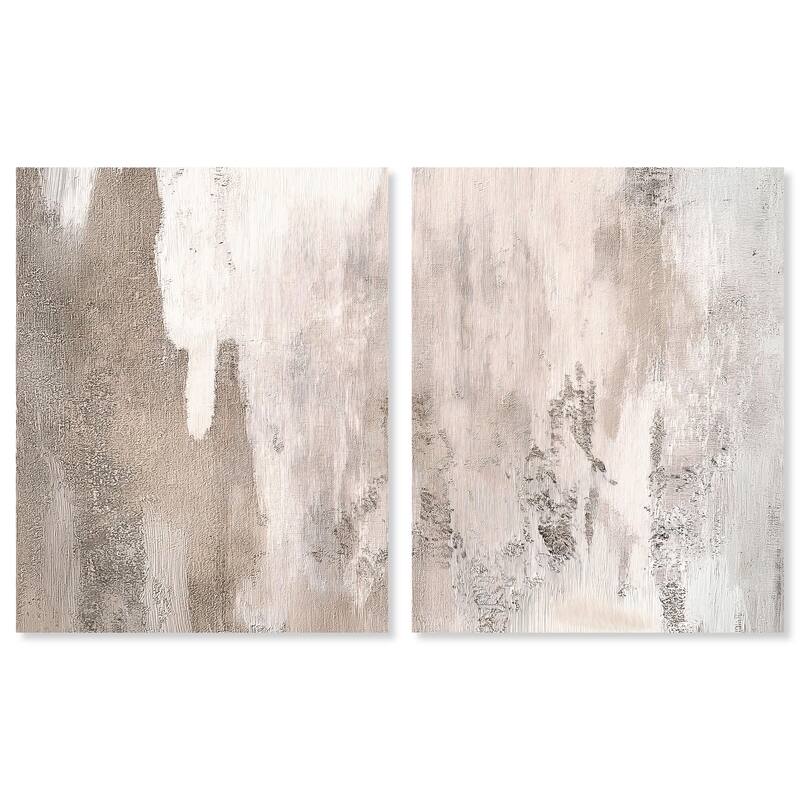 Striated Texture II Canvas Set of 2 by Art Remedy, Gallery Wrapped - 36" x 45"