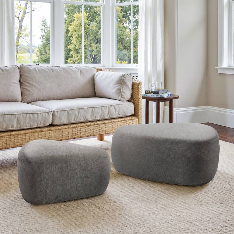 Oversized Triangle Cocktail Ottoman (Set of 2)