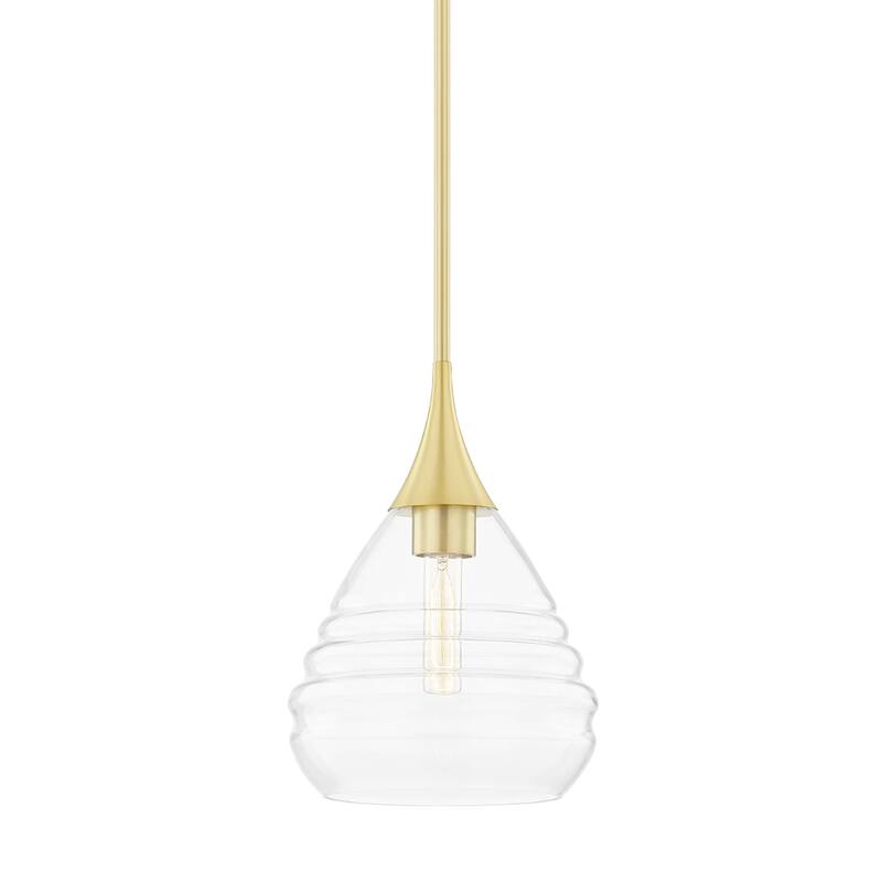 Mitzi by Hudson Valley Marissa 13-inch Pendant with Clear Glass