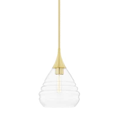 Mitzi by Hudson Valley Marissa 13-inch Pendant with Clear Glass