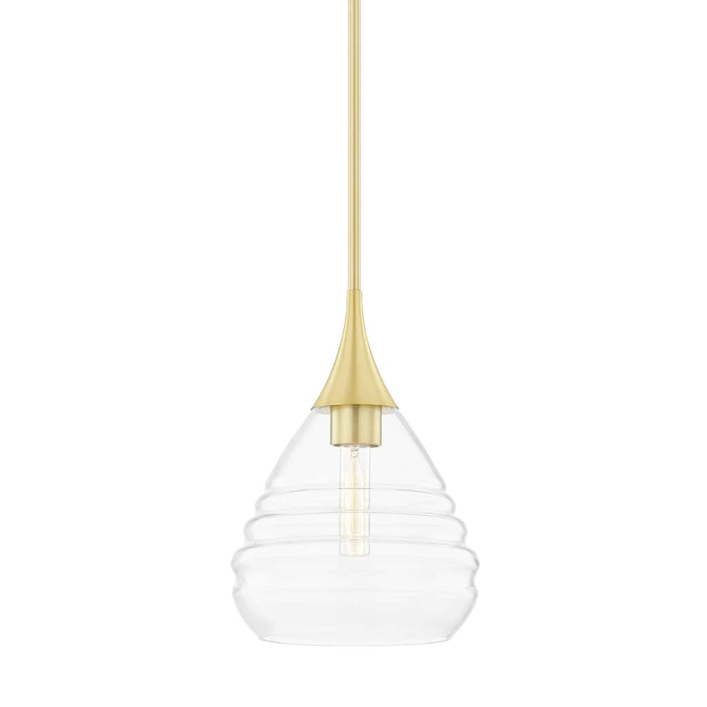 Mitzi by Hudson Valley Marissa 13-inch Pendant with Clear Glass