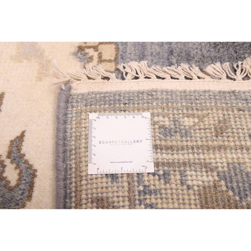 ECARPETGALLERY Hand-knotted Royal Oushak Denim Blue Wool Rug - 8'3 x 9'11