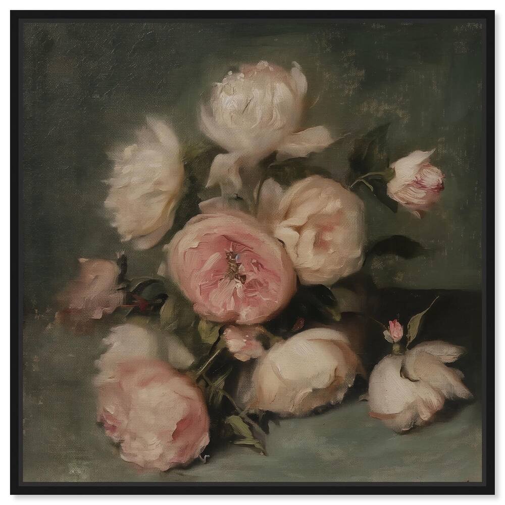 Roses in Shadow I Canvas by Art Remedy