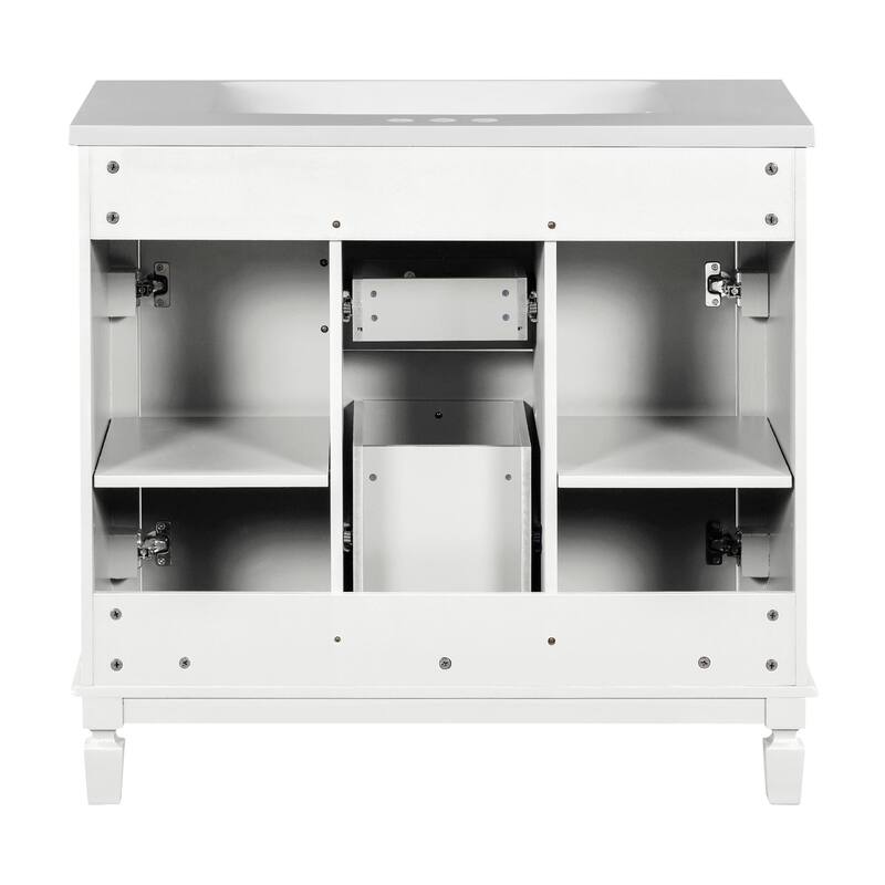 2 Drawers Bathroom Vanity with Top Sink
