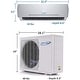 preview thumbnail 2 of 1, Air-Con Blue Series 3 9000 BTU Ductless Mini Split 230V Air Conditioner