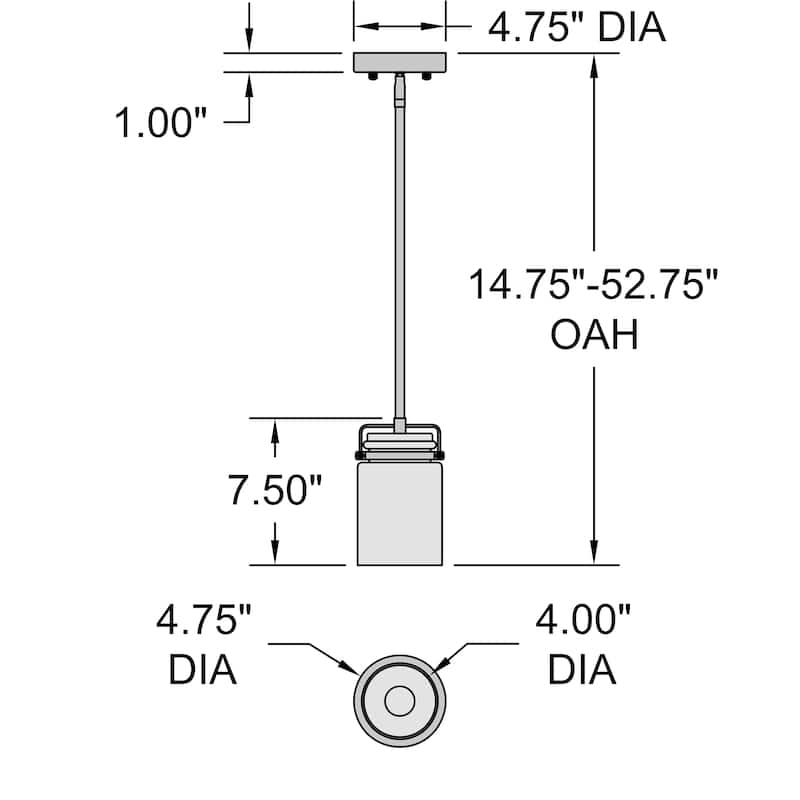 Access Lighting Shelby 1 Light Pendant