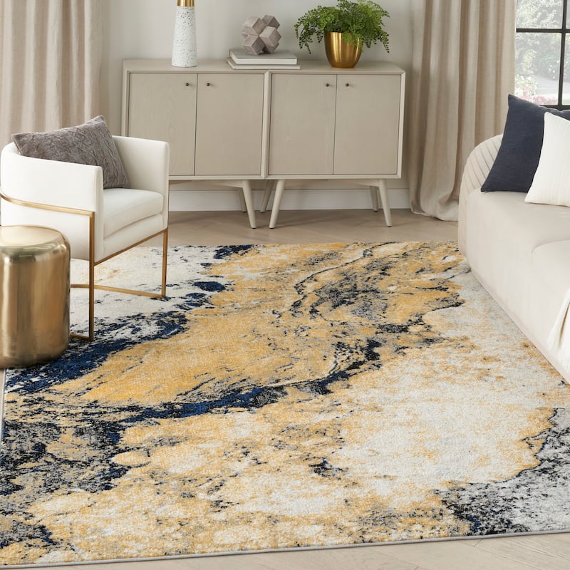 Nourison Passion Indoor only Abstract Area Rug - 9' x 12' - Ivory/Multicolor