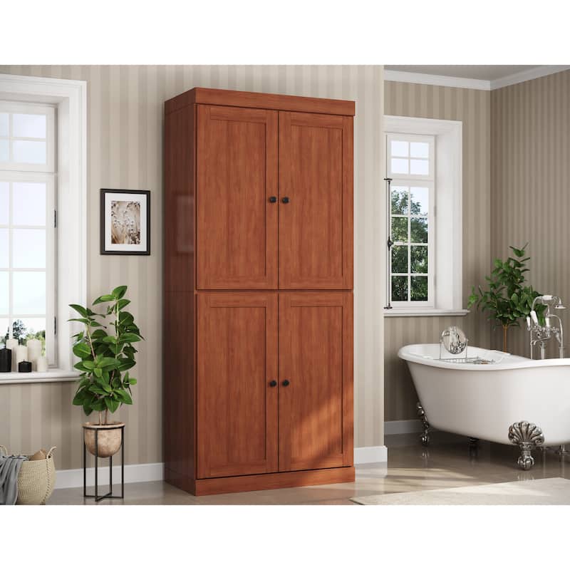 Palace Imports 100% Solid Wood 32" Bathroom Storage Cabinet with Shaker Doors, 2-Drawers and Adjustable Shelves