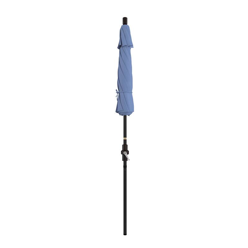 California Umbrella 75' Sun Master Patio Umbrella Bronze Aluminum Pole Fiberglass Ribs Crank Lift Tilt Pacifica