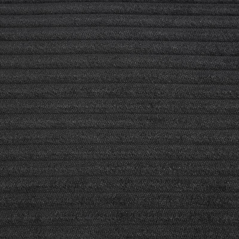 Corduroy Upholstered 4 Seat Sofa, U-shaped Sectional Sofa with Movable Storage Ottomans, Console, Cup Holders and USB Ports