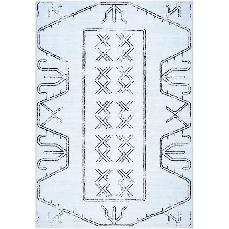 Livabliss Lavable Global Trellis Washable Area Rug