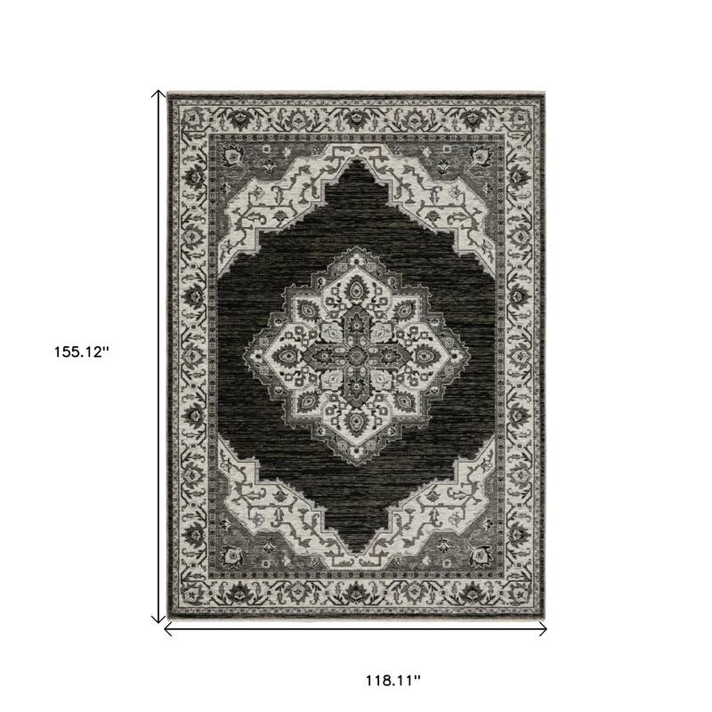 HomeRootsMedallion Traditional Rectangle Area Rug