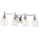 preview thumbnail 1 of 19, 4-light Bath/ Vanity Light Chrome