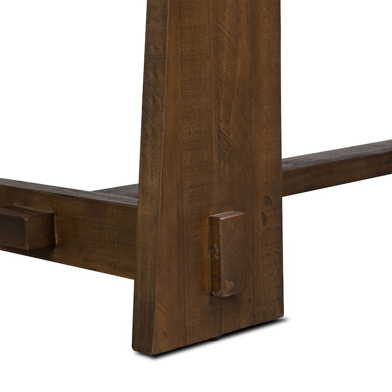 Poly & Bark Combe Solid Pine Wood Extension Dining Table (82.5" - 122")
