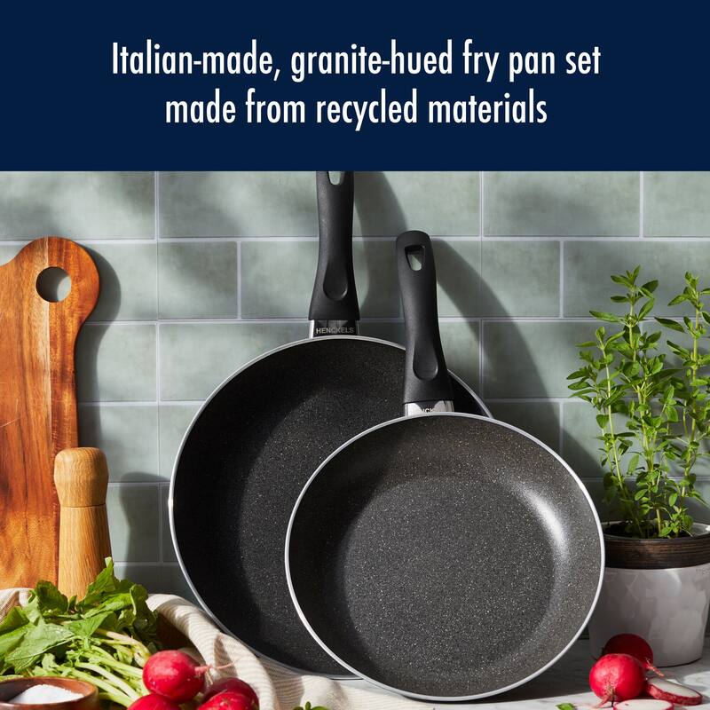 Henckels Everlift 2-pc Granitium Nonstick Fry Pan Set - 10-in & 12-in - Gray