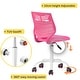 preview thumbnail 36 of 36, HomyLin Plastic Mesh Adjustable Armless Desk Chair with Rolling Wheels Kids Teen