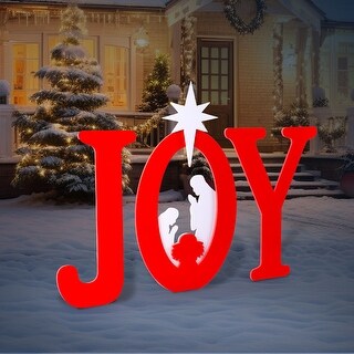 Pvc Nativity Outdoor PVC Art Joy Nativity Set Christmas Decoration - Bed Bath ...